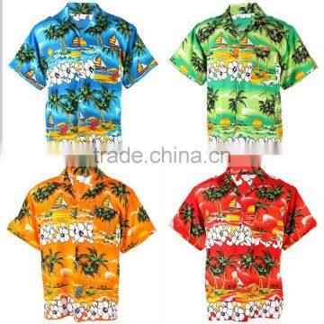 Mens Hawaiian Aloha Shirt Wholesale, Sublimation Printing Casual Shirt photo-2