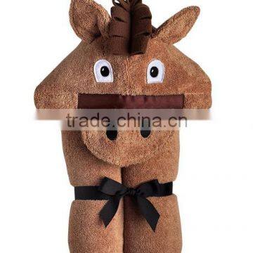 Trade Assurance Custom Cotton Terry Fabric Sheep Animal Wholesale Hooded Bath Towels for Baby photo-4