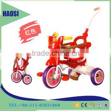 Good Toy Baby Tricycle Kids Ride On Car Hand Push Cart/Plastic Fold baby tricycle with push