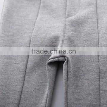 S33437W Baby Girls Flare Knitted Pants Bell Bottom Elastic Sport Pants photo-3