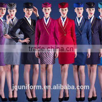 Red Sexy Airline Stewardess Uniform photo-4