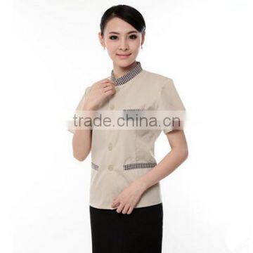 Custom Perfect Fit Chinese Restaurant Nice Design Hotel Housekeeping Uniform in Guangzhou photo-5