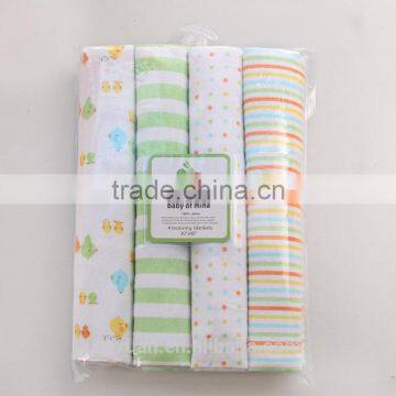 OEM Factory or Stocked Designs 102*76cm Baby Receiving Blanket, Flannel Blanket, 100% Cotton Baby Blanket photo-3