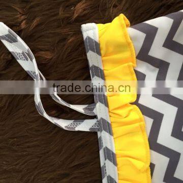 2015 Baby Girls Swim Suit Chevron Swim Suit Girls Swimming Suit Chevron Swimming Suit Grey Chevron Yellow photo-2
