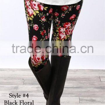 Fashion Women's Graphic Print Pattern Pant Stretch Tight Leggings Skinny Pants
