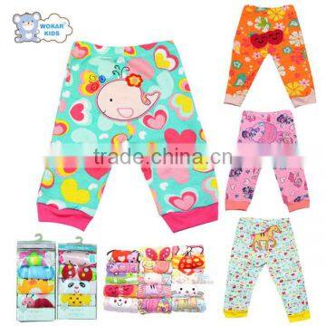 wholesale 5 pcs pant set with cute embroidery, pant gift set