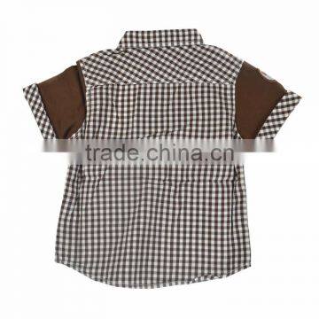 Cotton Cartoon Checked Children Blouse photo-4