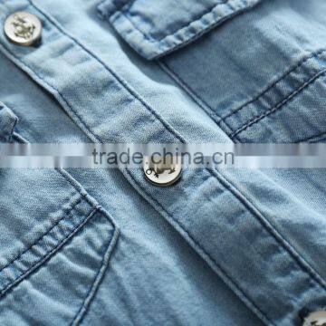 Wholesale Boys Child Clothes 100% Cotton Kids Blank Clothing Shirts photo-2