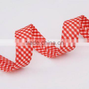 15MM Polycotton Plaid Bias Binding Tape photo-2