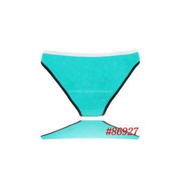 2015 New Spandex Cotton Bikini Pants Plain Women Short Brief Boyleg Lady Underpant Stretch Lady Panties Lingerie Intimate photo-2