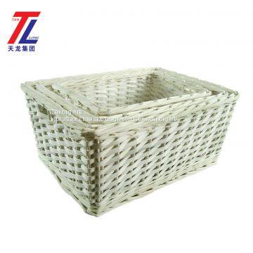 cheap wholesale eco-friendly woven wicker storage basket