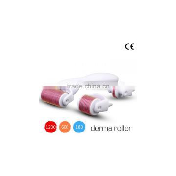 Good performance titanium needle material derma roller 3in 1derma roller with 3 changable heads