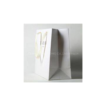 Ivory Paper Bags With Black Printing