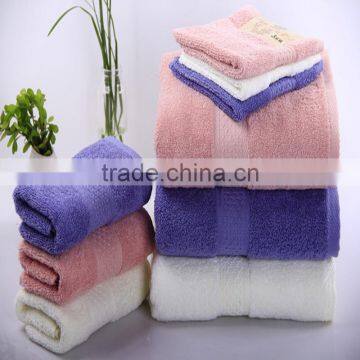 Embroidery softtextile 100% cotton cut pile dobby jacquard bath towel