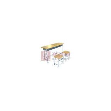 sell school furniture (student desk and chair)FT-0501 Fixed Double Desk & Chair