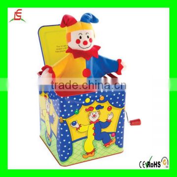 Funny clown plush toy custom Jack in the box