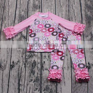 Yawoo promoted donuts patterns cotton clothes cute baby boutique wholesale