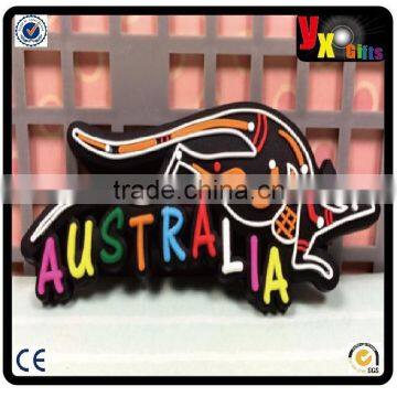 TOURIST SOUVENIR Rubber FRIDGE MAGNET ---- Australia Kangaroo