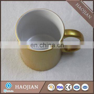 11oz sublimation light gold pearl finish mugs