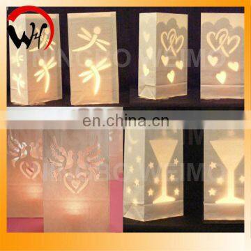 flame retardant candle paper bag luminary candle bag