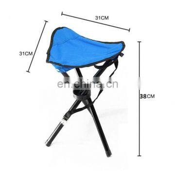 Steel Tube Cheap Wholesale Portable Folding Three Legged Fishing Stool/Chair Folding fishing camping stool