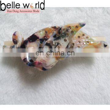 New design women colorful acetatet hair clips