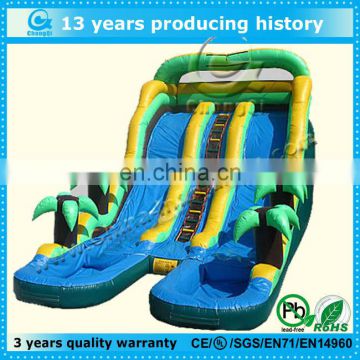 new design water pool inflatable jungle water slide,cheap inflatable water slides