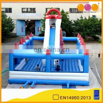 AOQI exciting high inflatable slide bouncer for sale