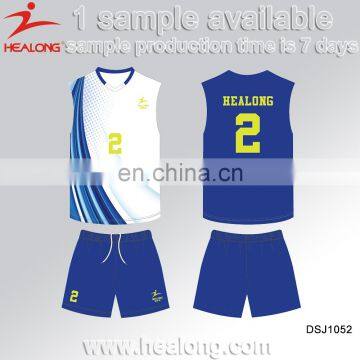 Custom Sublimation Mens Volleyball Jersey Shirt Suit Set Manufacturer