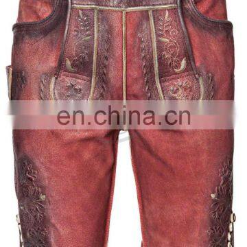 High Quality Bavarian leder Hosen, Trachten Lederhosen (Lederhosen Garments)