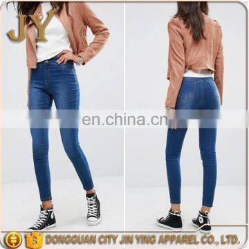 Denim Fabric Mid Rise Jeans Skinny Jeans Girl Jean Pants China Export Products