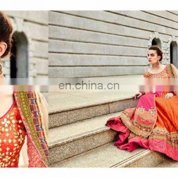 Party wear red suit traditional dress for women