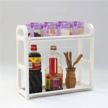 Household kitchen multipurpose plastic storage sliding corner shelves