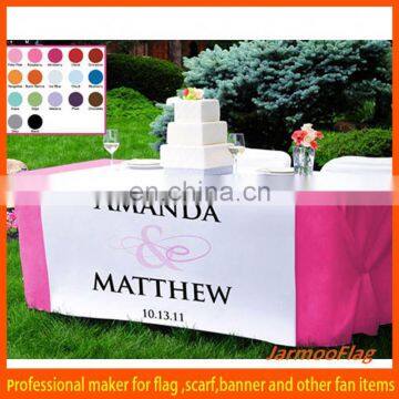 customized printed table covers for weddings