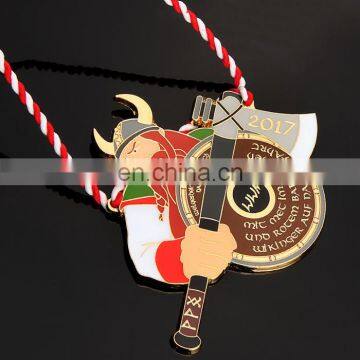 Pretty Custom Made Logo debossed with color filed in Handmade Medal Design