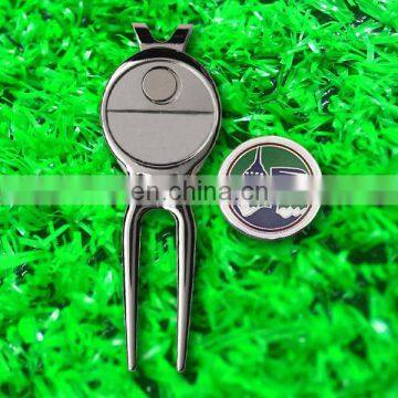 2016 spain style divot repair tool /pitch forks with ball marker