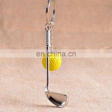 Custom Sport Key Holder Golf Keyring Metal 3d Mini Golf Ball Keychain for Golf Club Professional Game Gifts photo-3