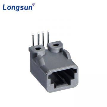 1565749-3 TYCO AMP TE Encabezado de 4 pines en ángulo recto, Conector automotriz de 4 vías