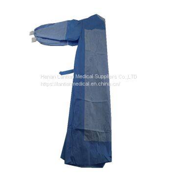 SMS  Nonwoven Disposable Sterile Protective Reinforced Surgical Gown Hospital Green Barrier  Surgical Smock