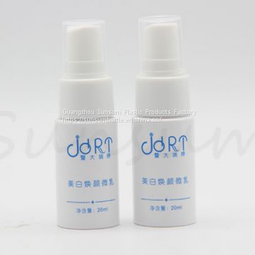 20ml Cosmetic Plastic Spray Pump Bottle withe Silk Printing