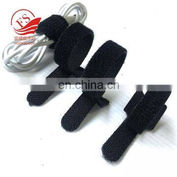 T-type adhesive fastener tape hook and loop cable tie