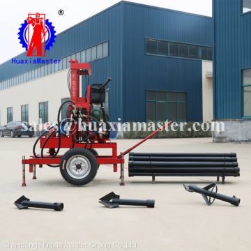 Three-phase electric drill rig/full hydraulic water well drilling rig easy move with wheeled