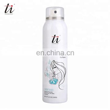 2019 Top-Selling Deodorant Body Spray for Women, "Ti" Women Deodorant Body Spray, Popular Sexy Body Spray Deodorant