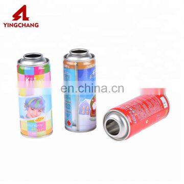 Empty can aerosol hair color spray