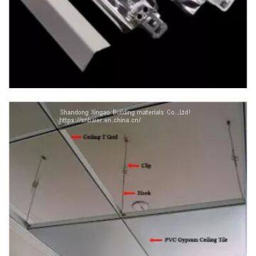 T-Grid / Tee grid is used for supporting and hanging PVC laminated gypsum ceiling