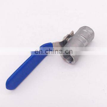 GOGO High Quality 1PC Ball Valve Stainless Steel SS304 201 316 Small Ball Valve DN6 Female Thread 1/4" BSP 2 Way Valve