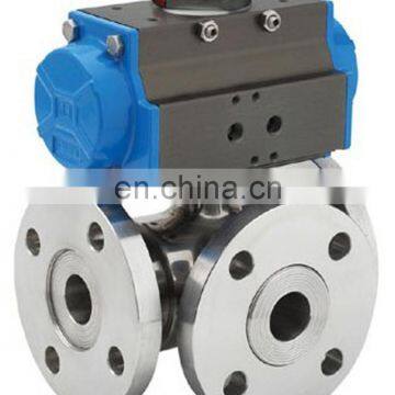 Marine Three Way Pneumatic Ball Valve