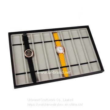 PU Leather New Design Popular Watch Display Showcase Counter Display Jewelry Display and Tray