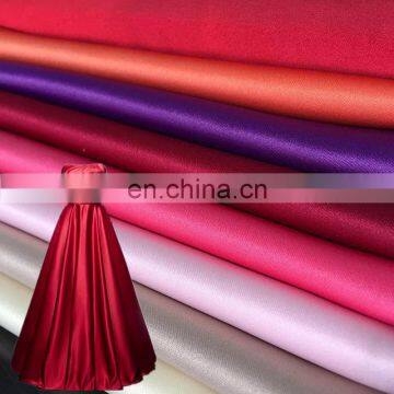 High Quality bridal satin fabric wedding dress fabric polyester satin fabric