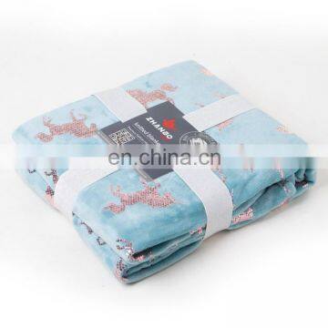 Hot Sale Gilded Silver Flannel Blanket  Printed Fleece Flannel Blanket In Big Promotion